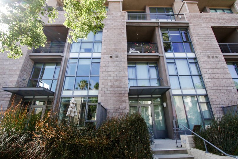 The windows located in the Concerto Lofts