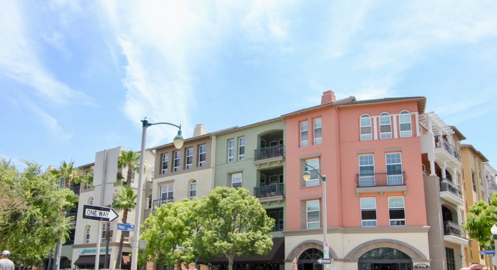 The Lofts, playa viata, California is A beautiful sky high well construct building which have elegant colour and shiny bright glass windows. Lots of green trees enhance its beauty. A sunny bright day give it an amazing look.