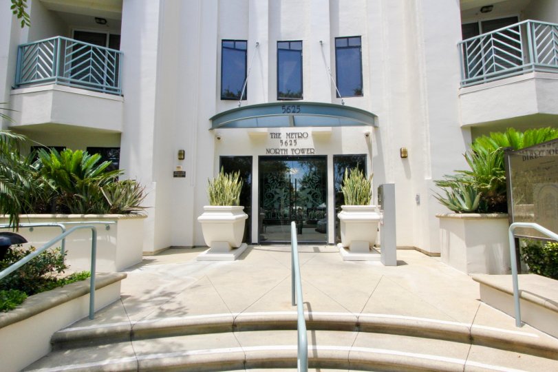 Stairway and entrance to The Metro, Playa Vista, California