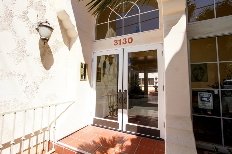 The address above the doors into the Vista Del Mar