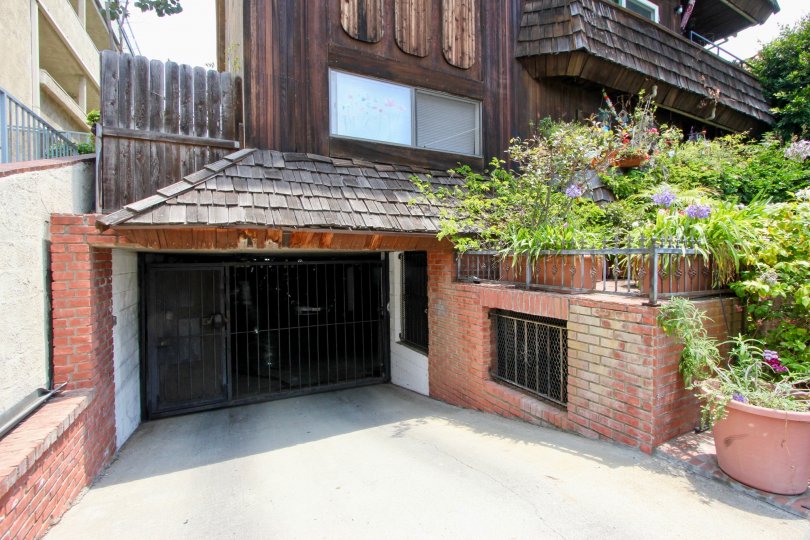 This parking garage is located under the unique wooden exterior of 1131 12th st