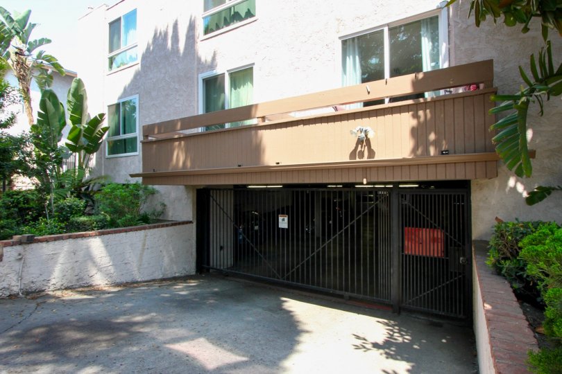 gate in view of the entrance to Franklin & Colorado Townhouses, Santa Monica
