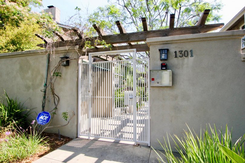 "gardenly" entrance to1301 Garden state community, Santa Monica