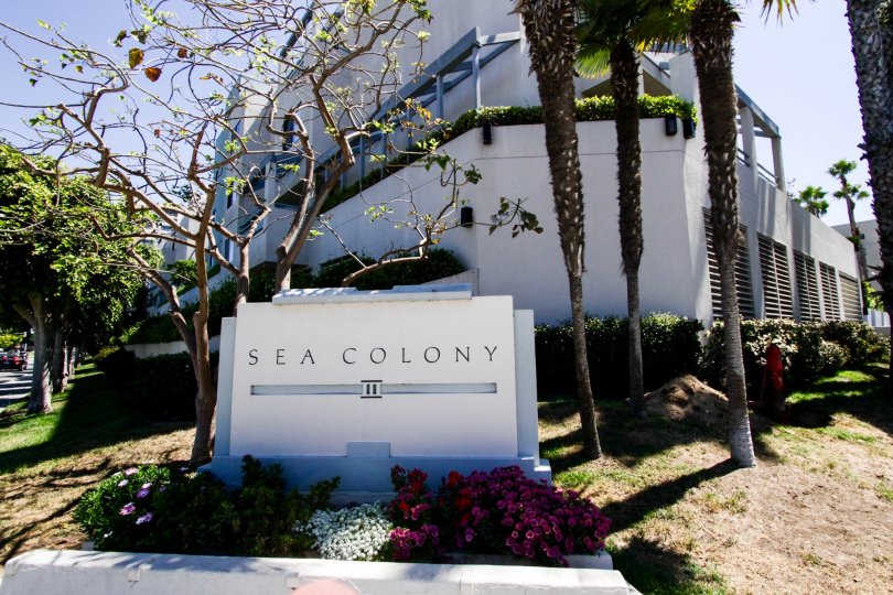 The sign in front of the Sea Colony III in Santa Monica