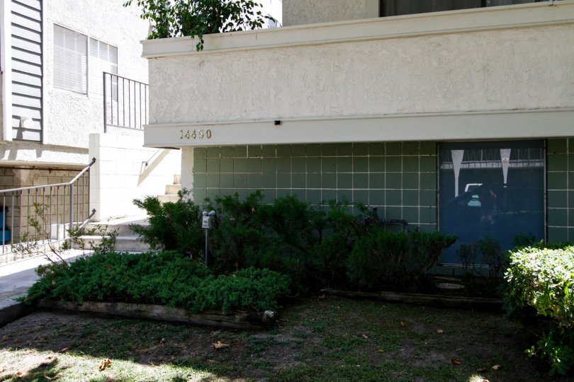The landscaping seen at 14450 Benefit St