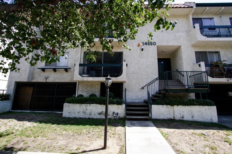 The sidewalk into 14560 Clark St