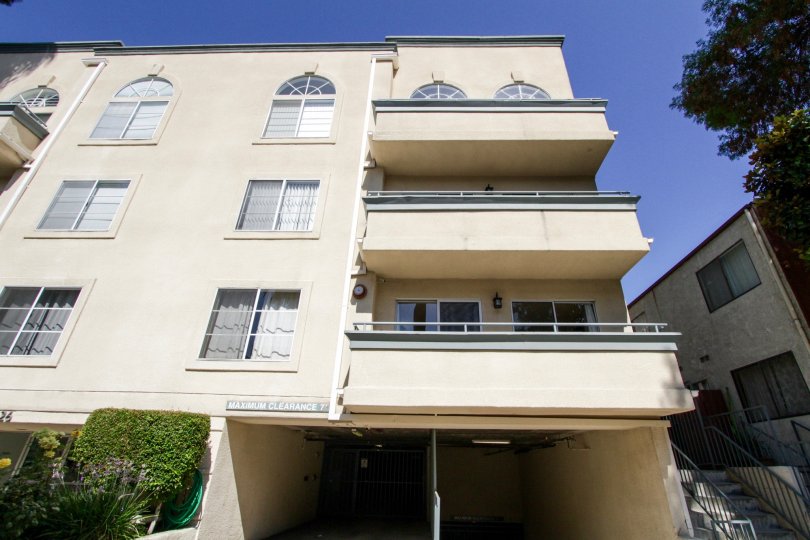 The balconies at 4426 Ventura Canyon Ave in Sherman Oaks