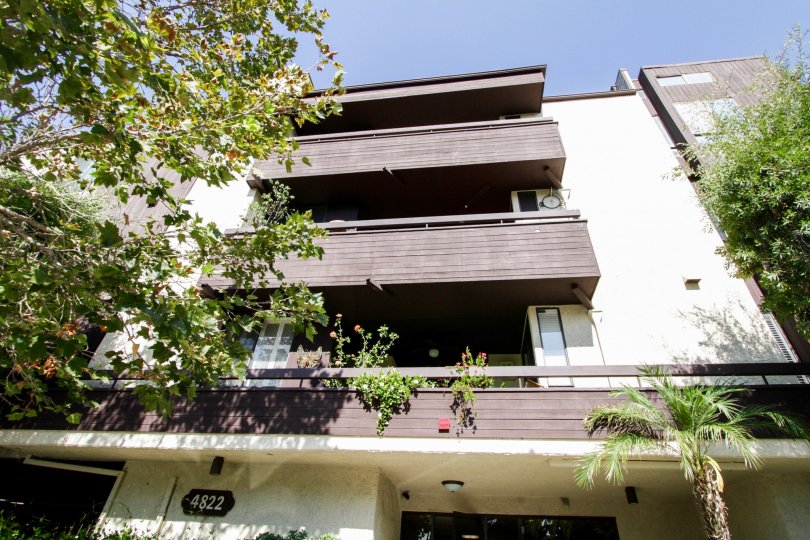 The address for Andover Court written on the building