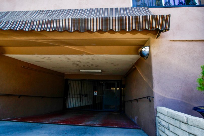 The gated area of the Chauteau Laurelle