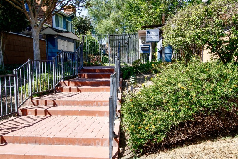 The stairs up to Country Walk Tennis Club in CA California