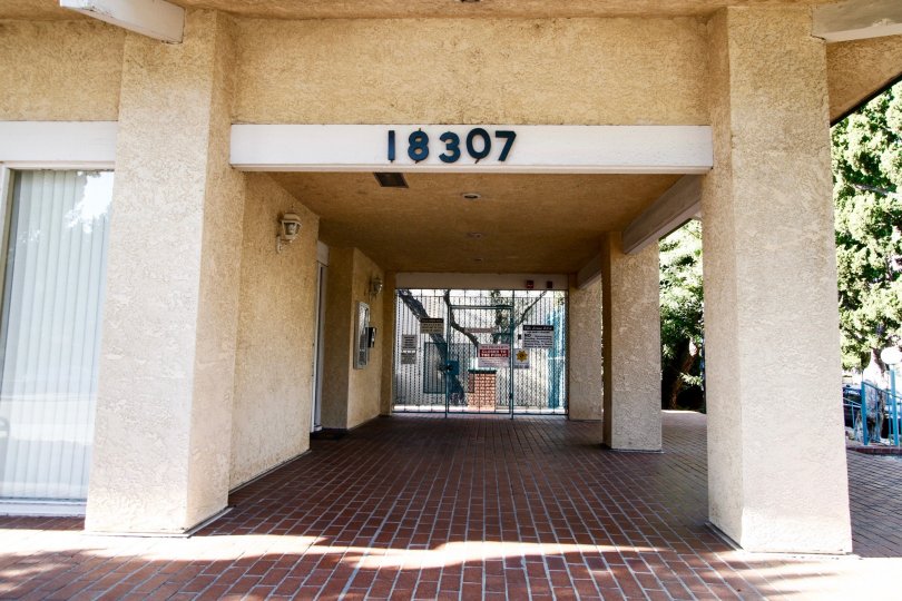 The entrance into the Villa Lorena in CA California