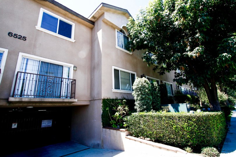 The garage parking for Kelsey Place in Van Nuys