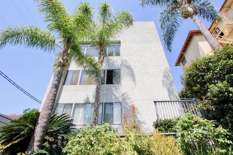 1021 Westmount, west hollywood, California is A beautiful sky high well construct building which have white colour and shiny bright glass window. Lots of green trees enhance its beauty. A sunny bright day give it an amazing look.