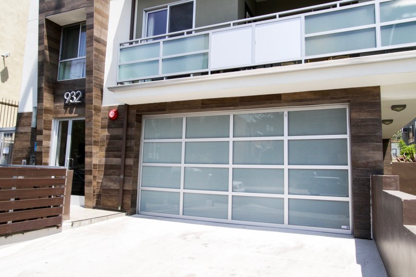 The garage for parking at the 932 Alfred in West Hollywood