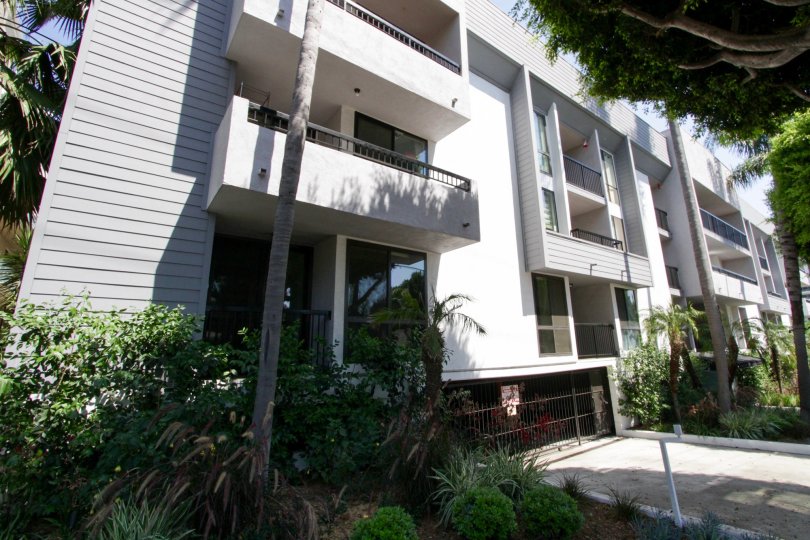 The balconies seen at Doheny Terrace in West Hollywood