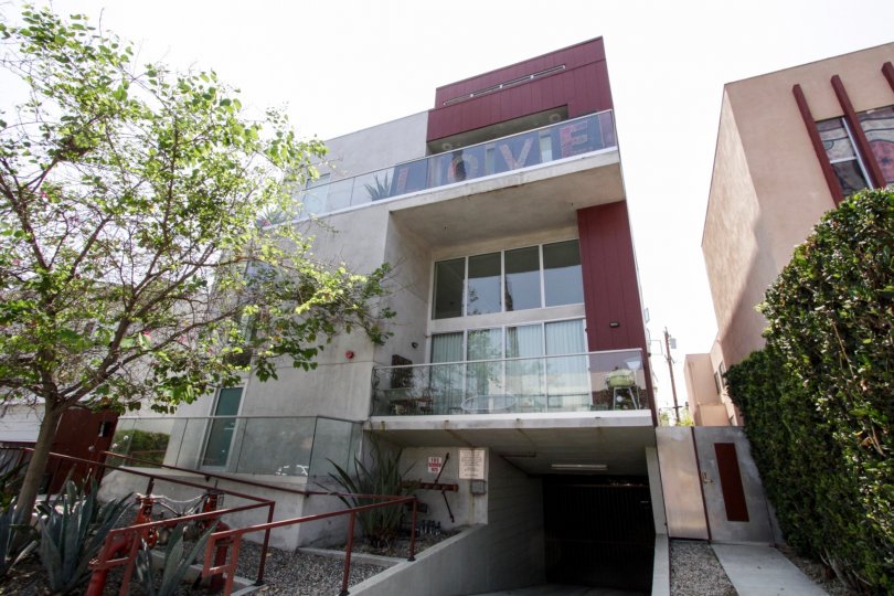 The balconies at Lux 925 in West Hollywood