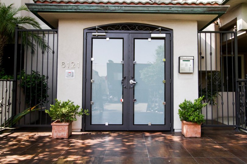 The doors into the Norton Villas