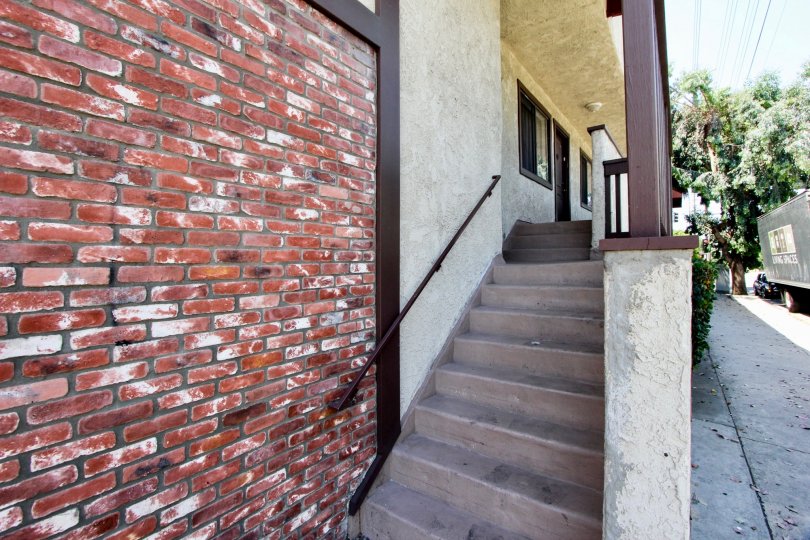 Stairway at 11574 Ohio in West Los Angeles, California