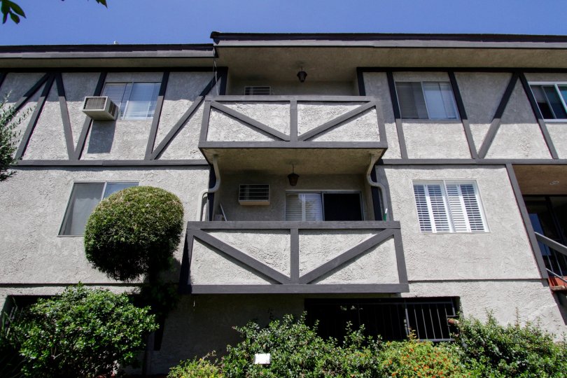 The balconies seen in Corinth Condominiums
