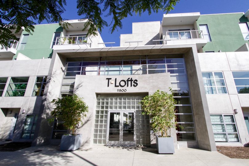 The entire entryway of T Lofts