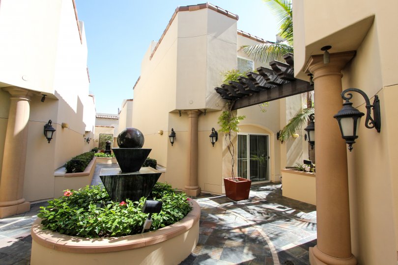 The fountain at Villas at Kentwood