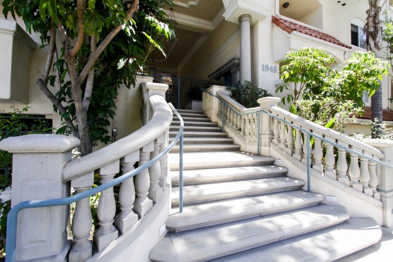 The stairs entering up to the Malcolm Villas in Westwood