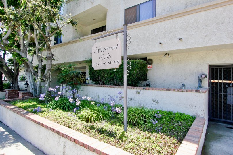 the front part of a building of condominiums in Westwood Oaks