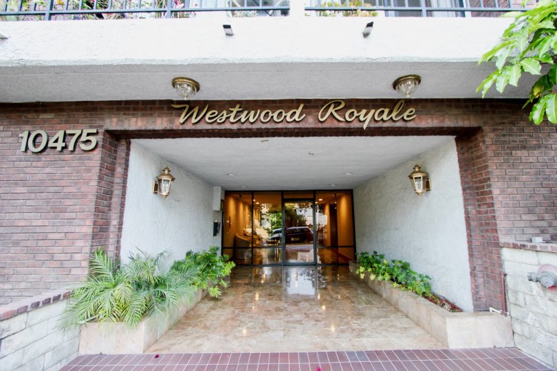 Hallway and first floor entrance to the Westwood Royale In Westwood California