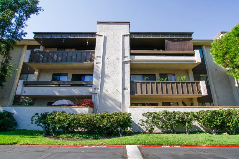 The balconies at Warner Club Villas in CA California