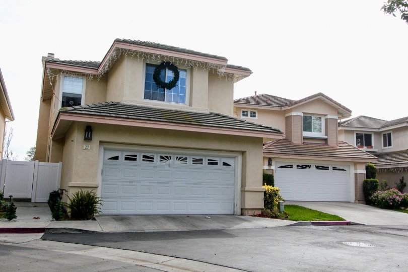 Cottages a community with curb appeal in Aliso Viejo, California.