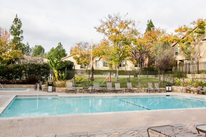 The pool in the community of Seacove Place in Aliso Viejo, CA