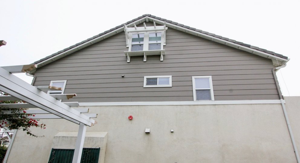 Outer view of villa with roof garden in Trellis Lane of Buena Park