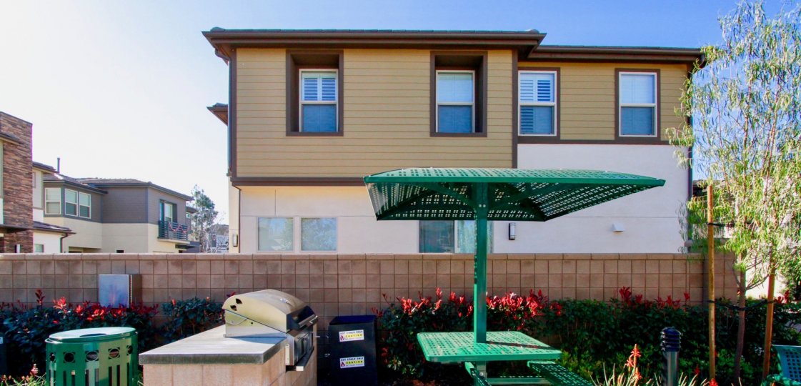 The home in the The Edge with beautiful building and also with party hall, chairs, buffet, huts.