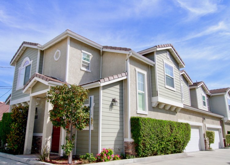 A sunny day at a two-floor house in Willow Tree Estates neighborhood.