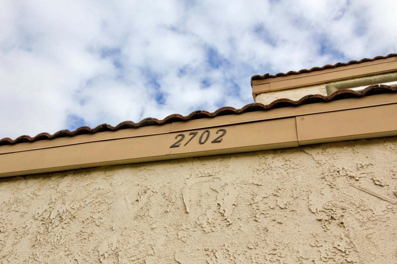 A cloudy day outside the Mark III Townhomes of Fullerton, California