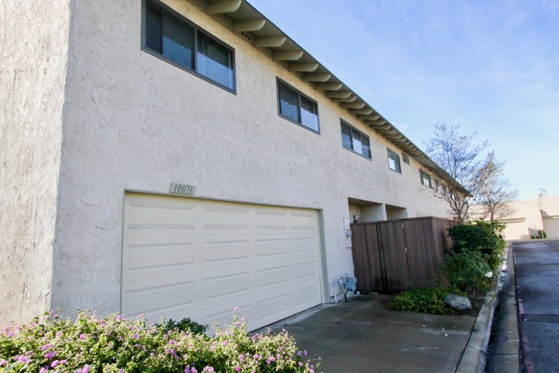 Hidden Village Building house side view at garden grove