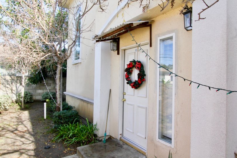 THE HOUSE IN THE PINE VILLAS WITH THE PLANTS, LAMP, TREES