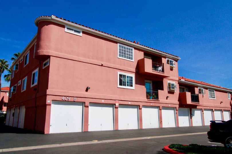 Brisas Del Mar Huntington Beach California door side was hidden with building front shape