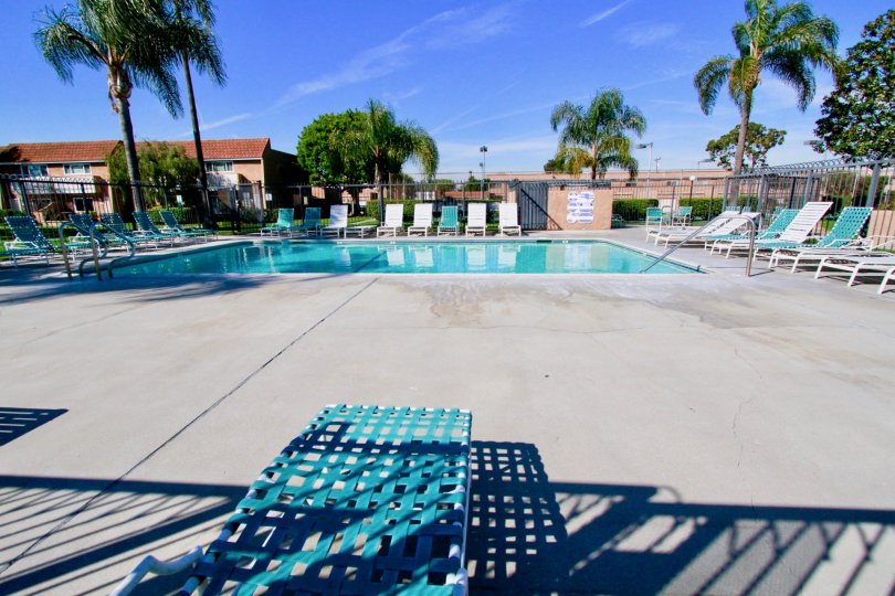 the riviera huntington the swimming pool is miidle of house is nice in huntington beach in ca