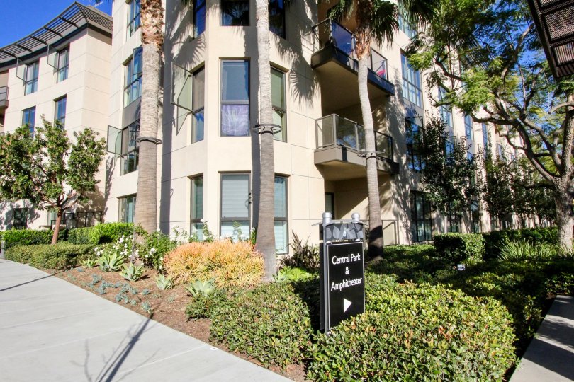 Modern condominium buildings with any windows at Lennox in Irvine CA