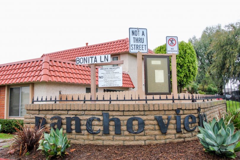 A cloudy sky above the Rancho Viejo Condos II in Lake Forest, CA.