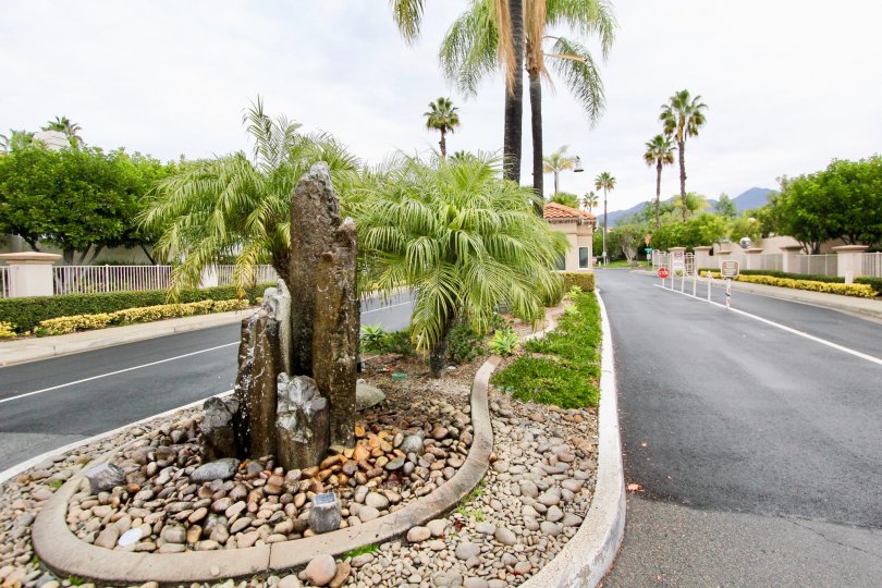 Roadway to entrance of Palmia Courts 1 in Mission Viejo, CA