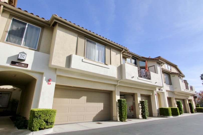 A multi family housing area in the community of Cabo Vista in Rancho Santa Margarita, California
