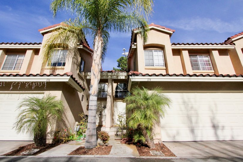 A typical community townhouse in Mission Greens in Rancho Santa Margarita