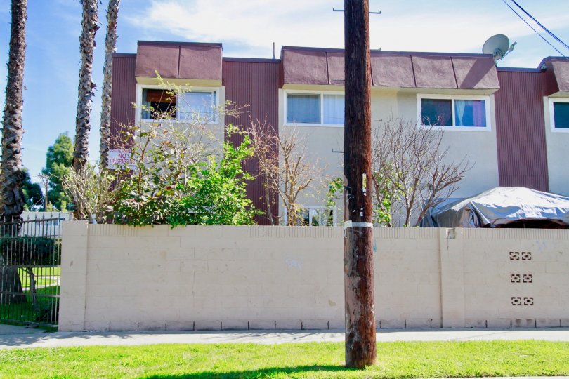 compound wall in front of the building and having trees in Villa Fenix