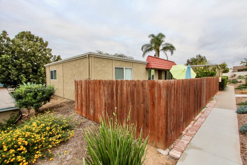 fence of the house Highland Townhomes at Carlsbad located in California