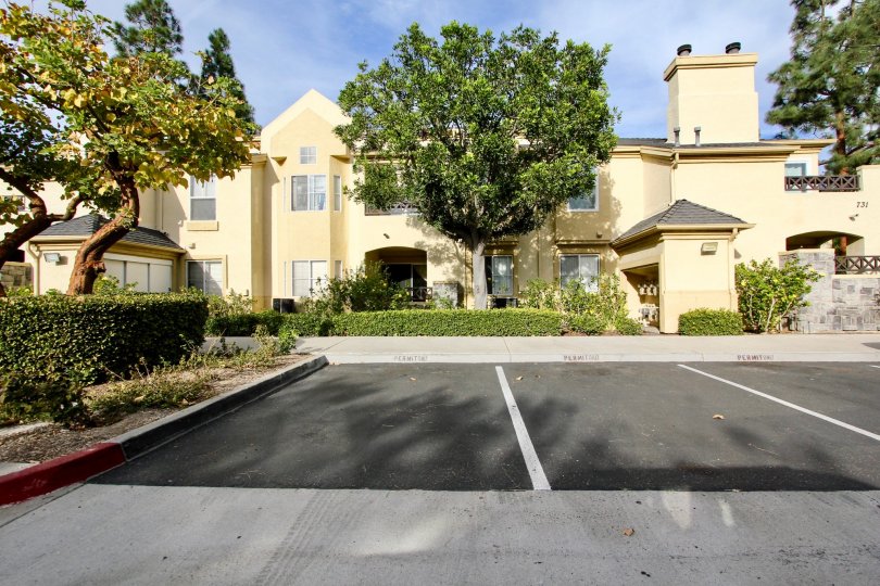 Two reserved parking spaces and mailboxes in the Camelot living complex.
