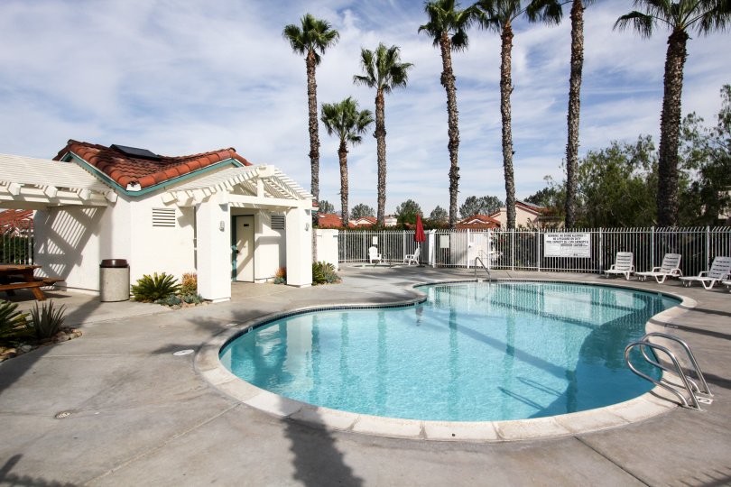 An inside complex view of Villa Palmera in Chula Vista, California.