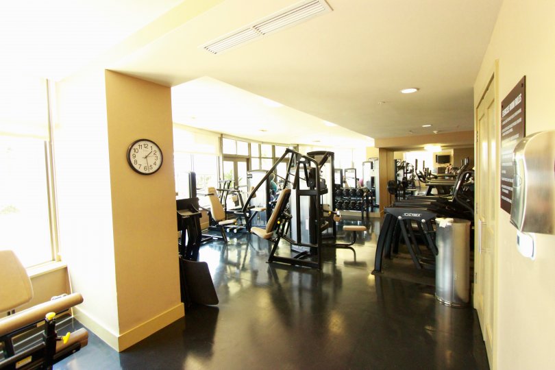 A gym in the Electra community of Downtown San Diego CA.
