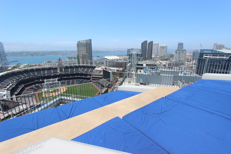 Icon View of Petco Park. Downtown San Diego, California.